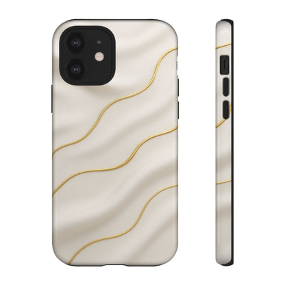 Elegant Gold Wave Tough iPhone Case - Shamo's