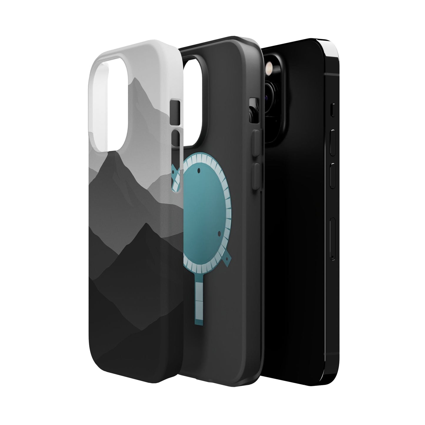 Monochrome Mountain Design iPhone Case | MagSafe  Shamo's