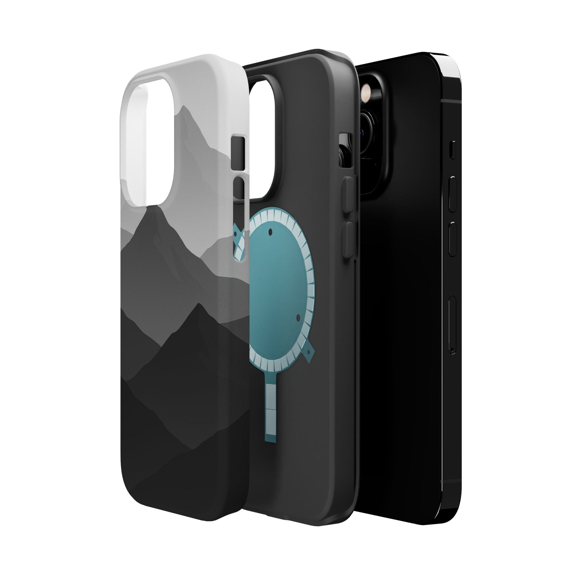 Monochrome Mountain Design iPhone Case | MagSafe  Shamo's