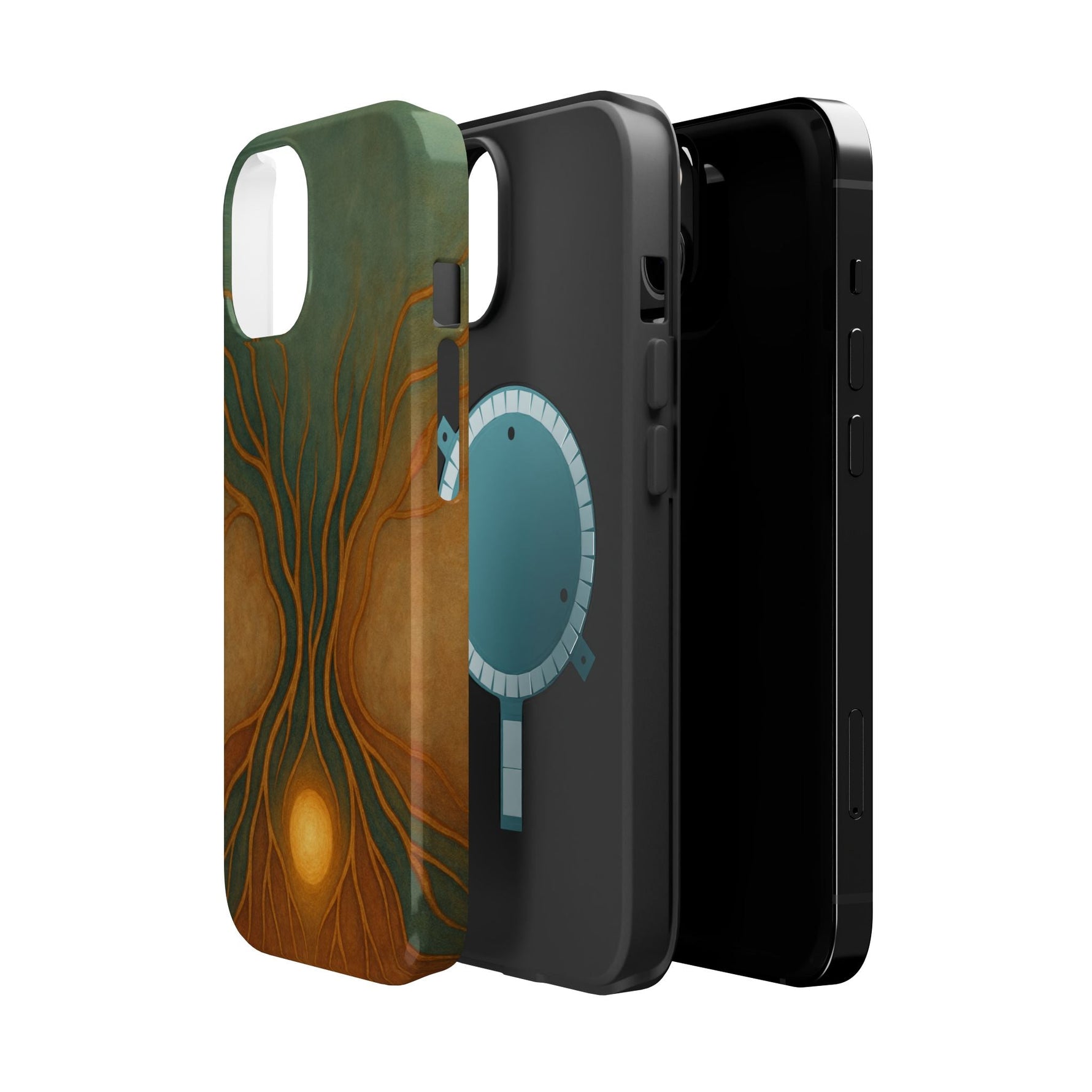 Abstract Tree of Life Design Golden Origin iPhone Case | MagSafe Compatible  Shamo's
