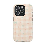 Sweet Pastel Checkered Bows Case for iPhone | MagSafe - Shamo's