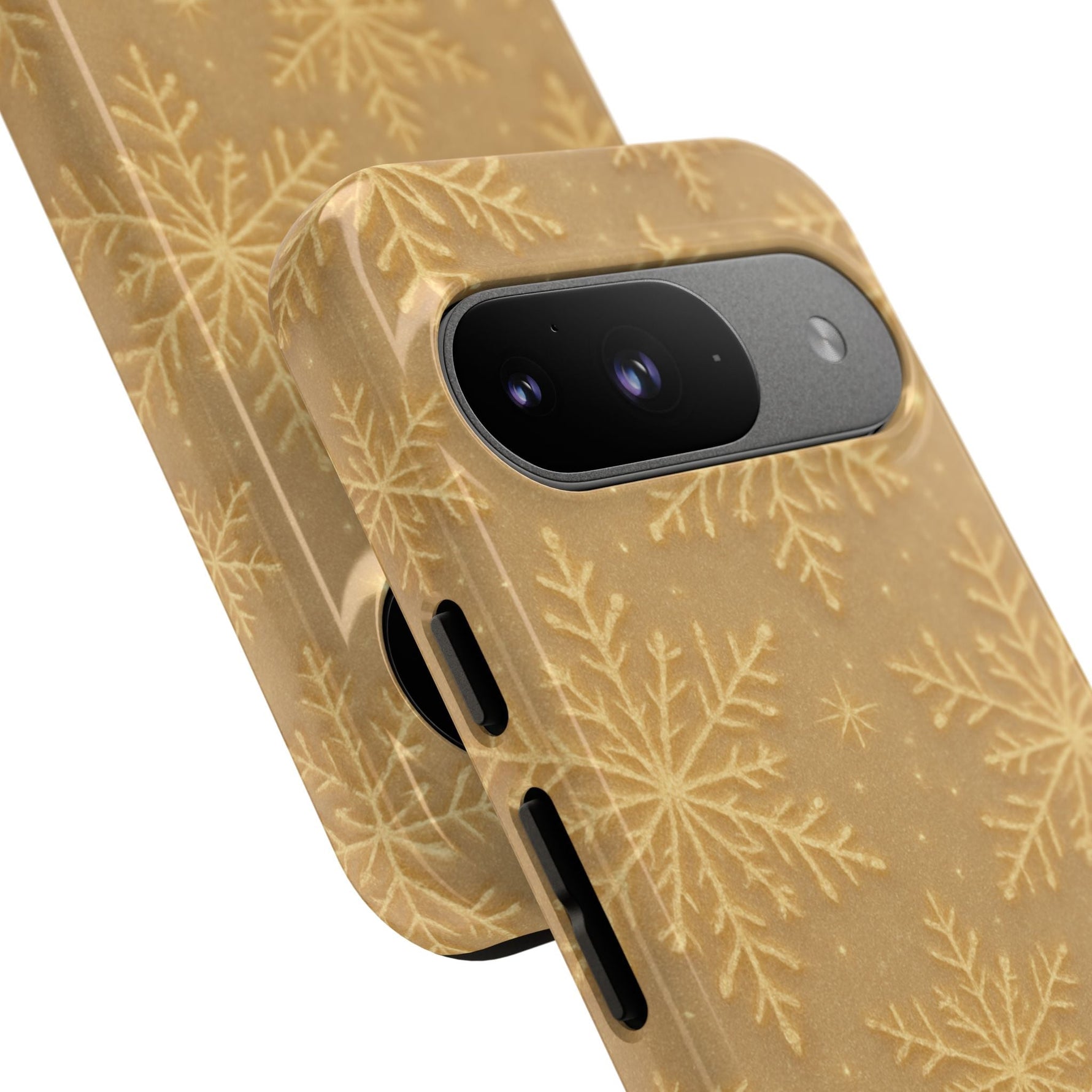 Golden Snowflake Holiday iPhone Case  Shamo's