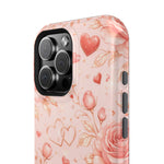 Floral Hearts Magnetic Impact-Resistant Phone Case - iPhone 17 / Glossy - Shamo's