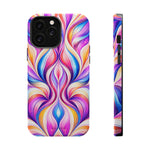 Colorful Abstract Swirl Magnetic Impact iPhone Case | MagSafe
