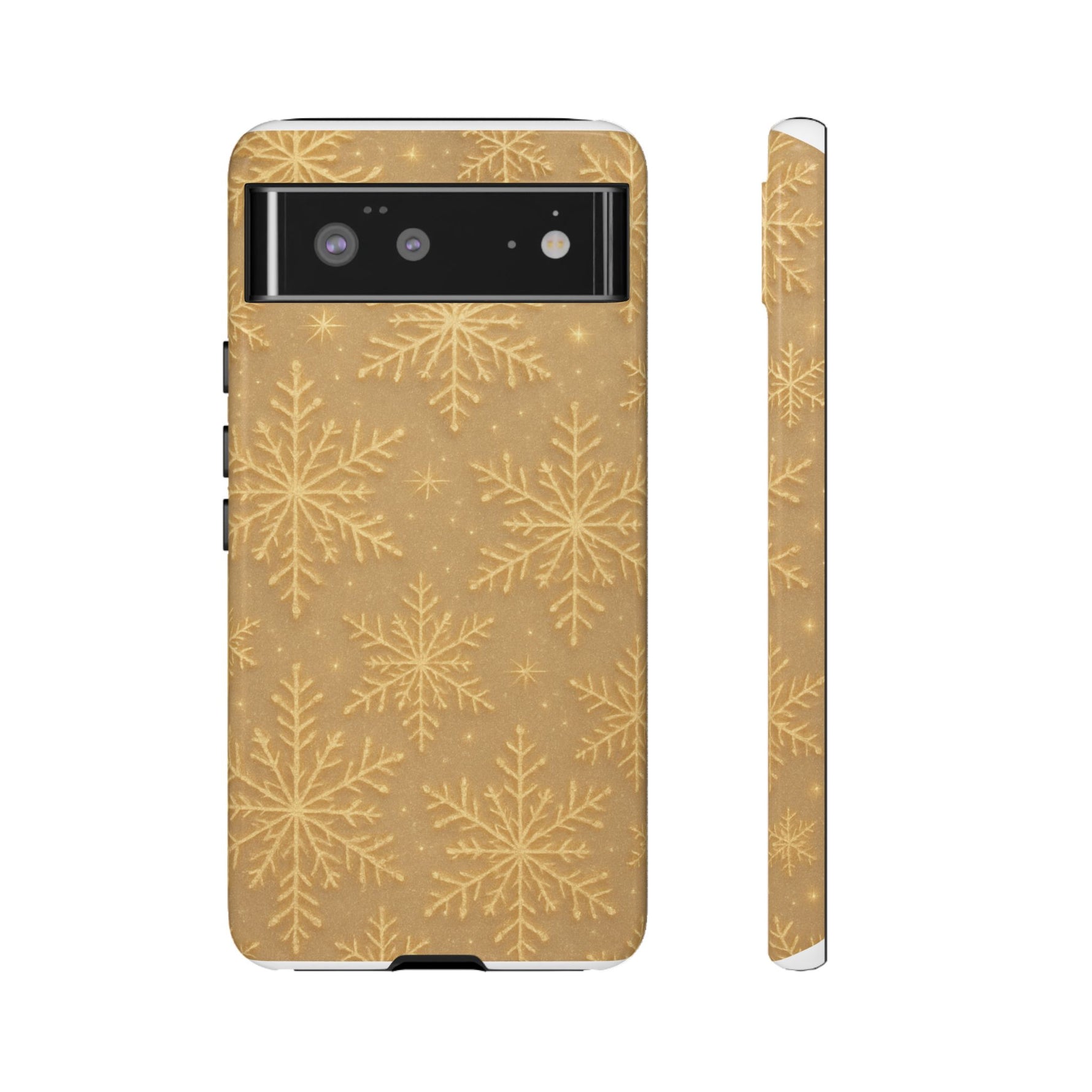Golden Snowflake Holiday iPhone Case - Shamo's