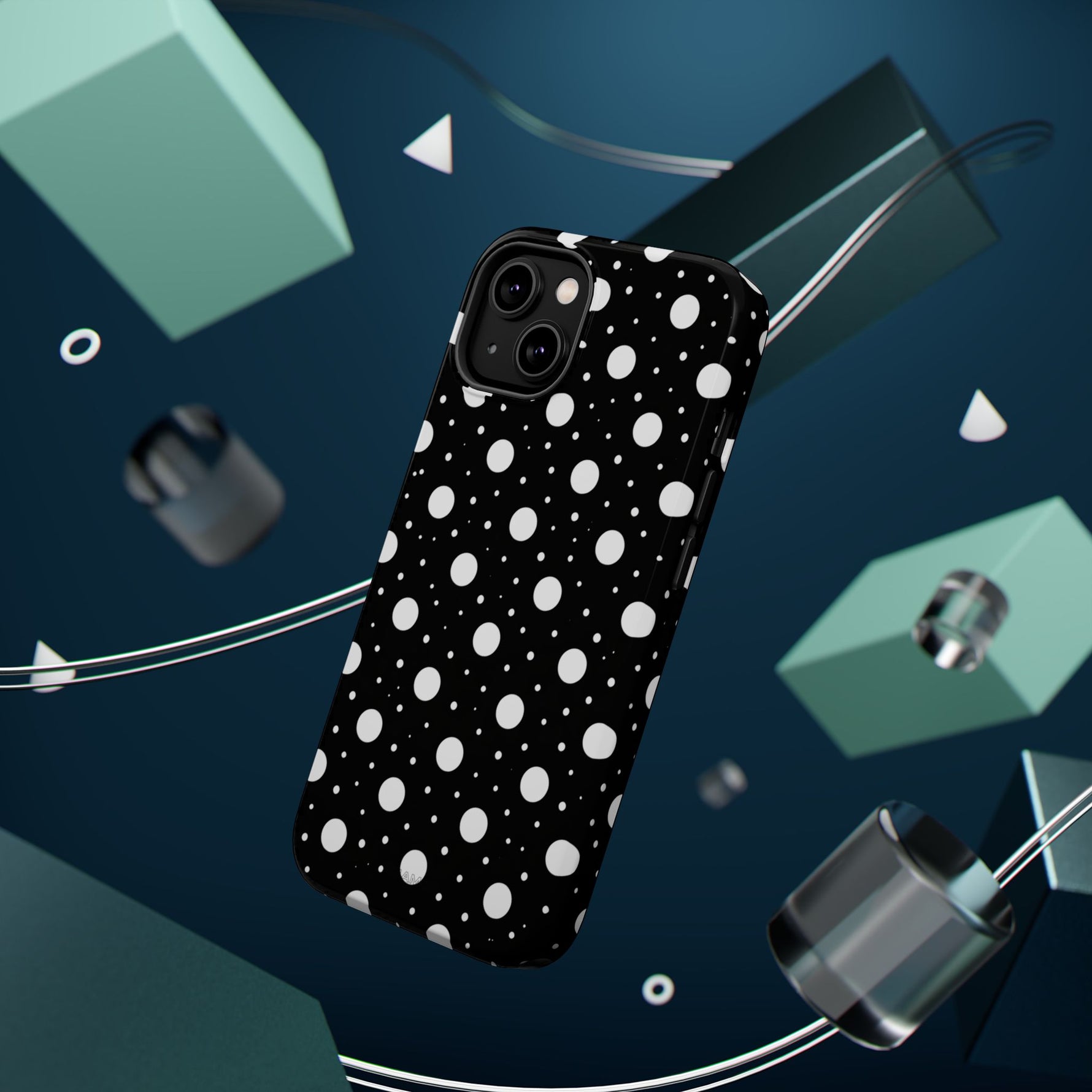Polka Dot Impact-Resistant iPhone Case | MagSafe
