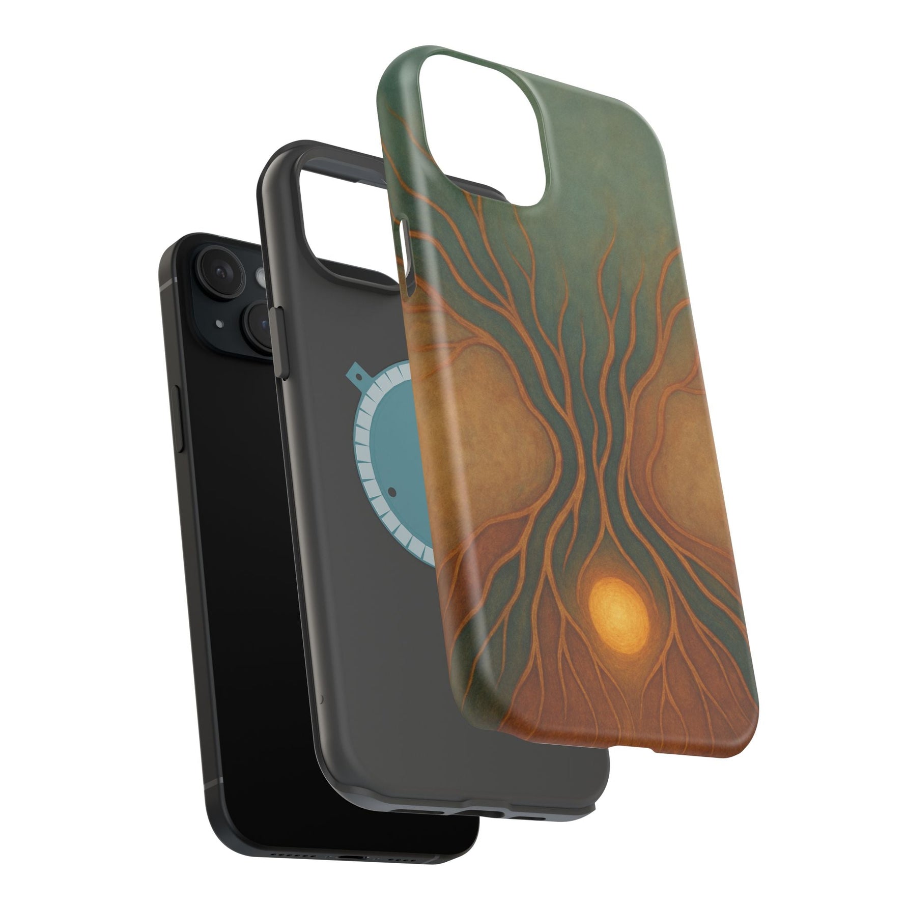 Abstract Tree of Life Design Golden Origin iPhone Case | MagSafe Compatible  Shamo's