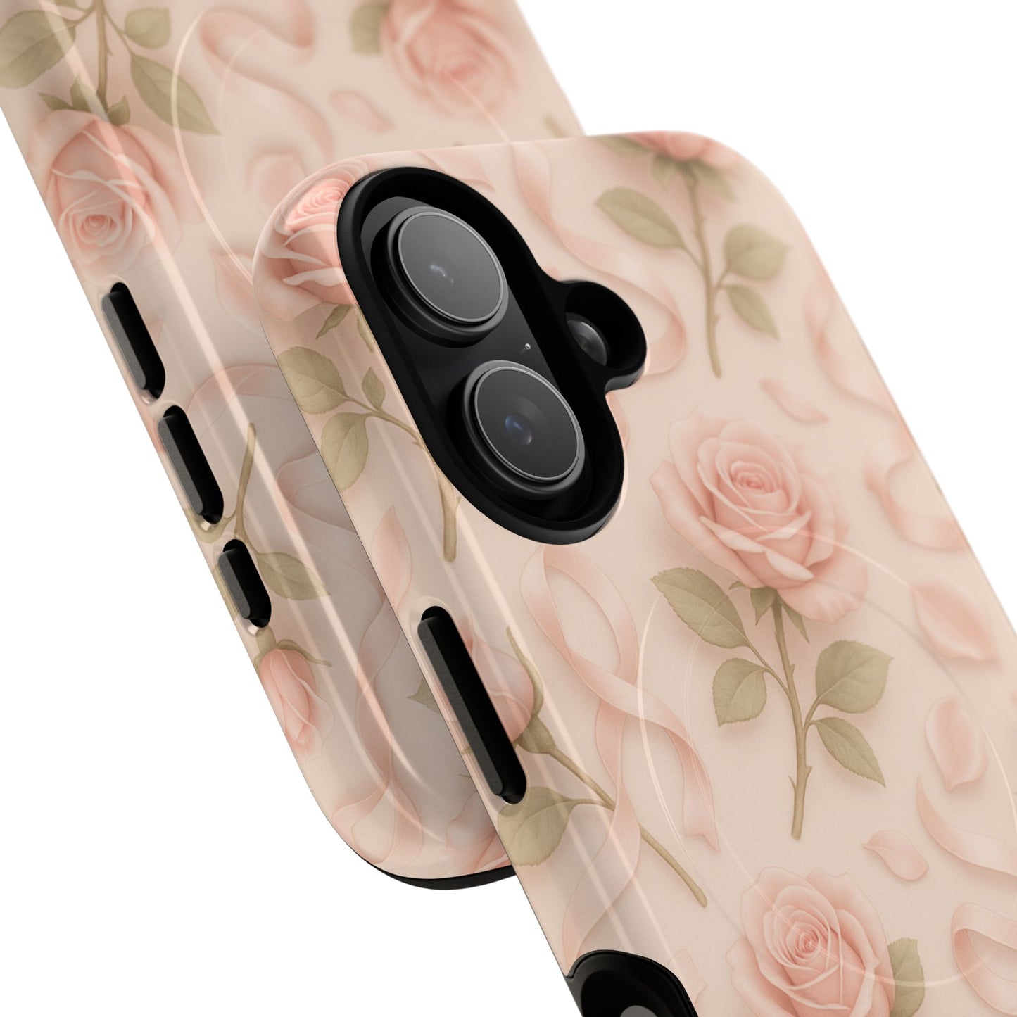 Blush Roses and Ribbons 3D iPhone Case | MagSafe