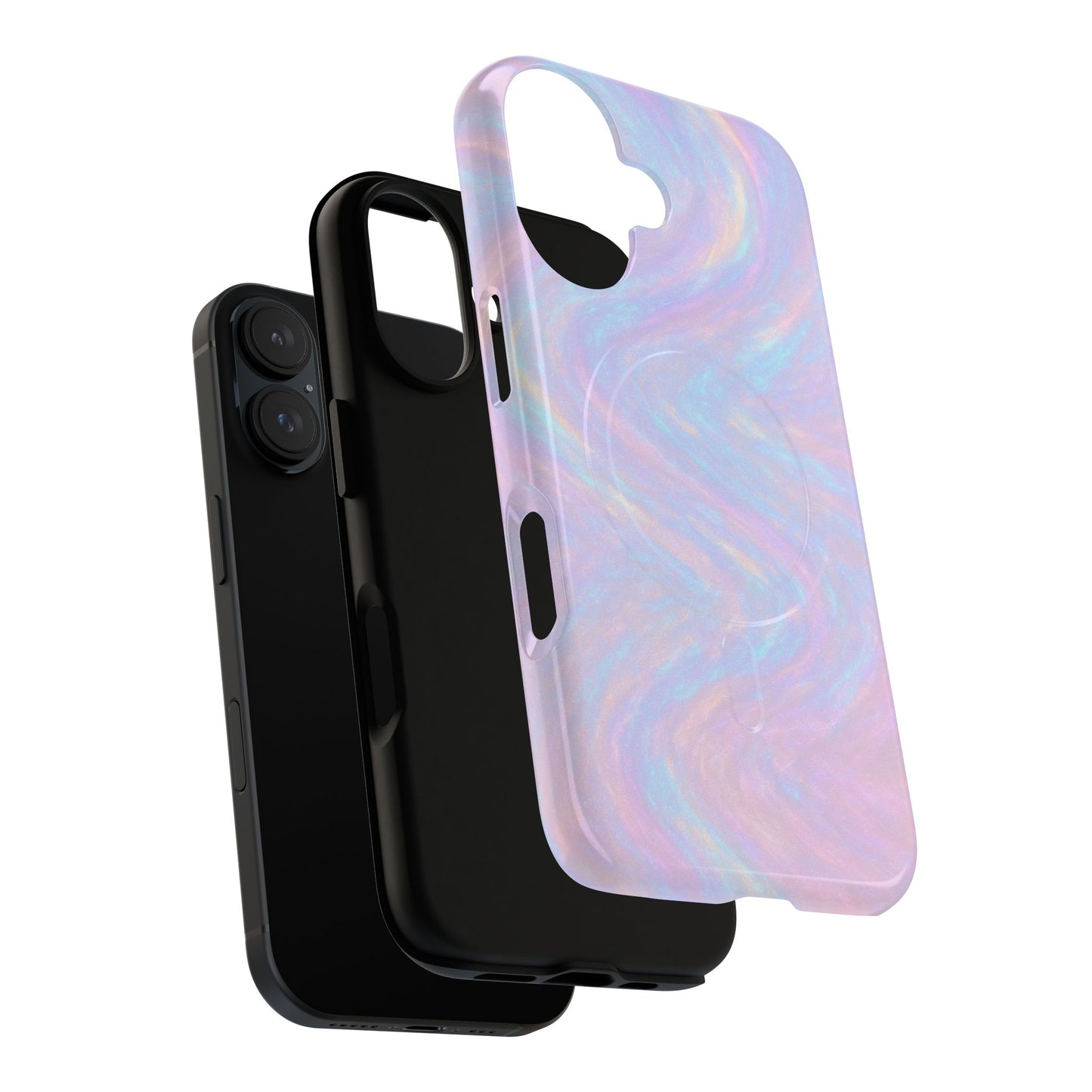 Luxury Series Iridescent Swirl iPhone Case with MagSafe