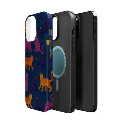 Colorful Cat Phone Case - MagSafe Impact-Resistant