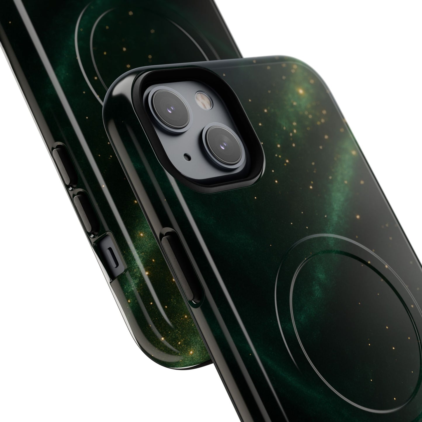 Luxury Series Emerald Galaxy iPhone Case with MagSafe
