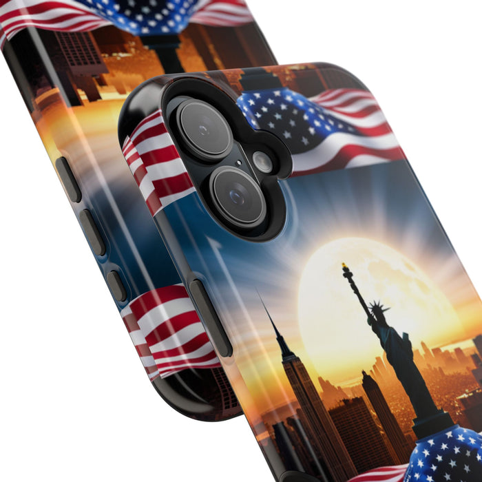 MagSafe American Flag Tough Phone Case: Show Your Patriotism in Style