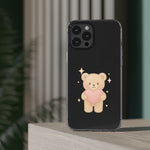 Romantic Teddy Bear Impact-Resistant iPhone Case with Heart Design - Shamo's