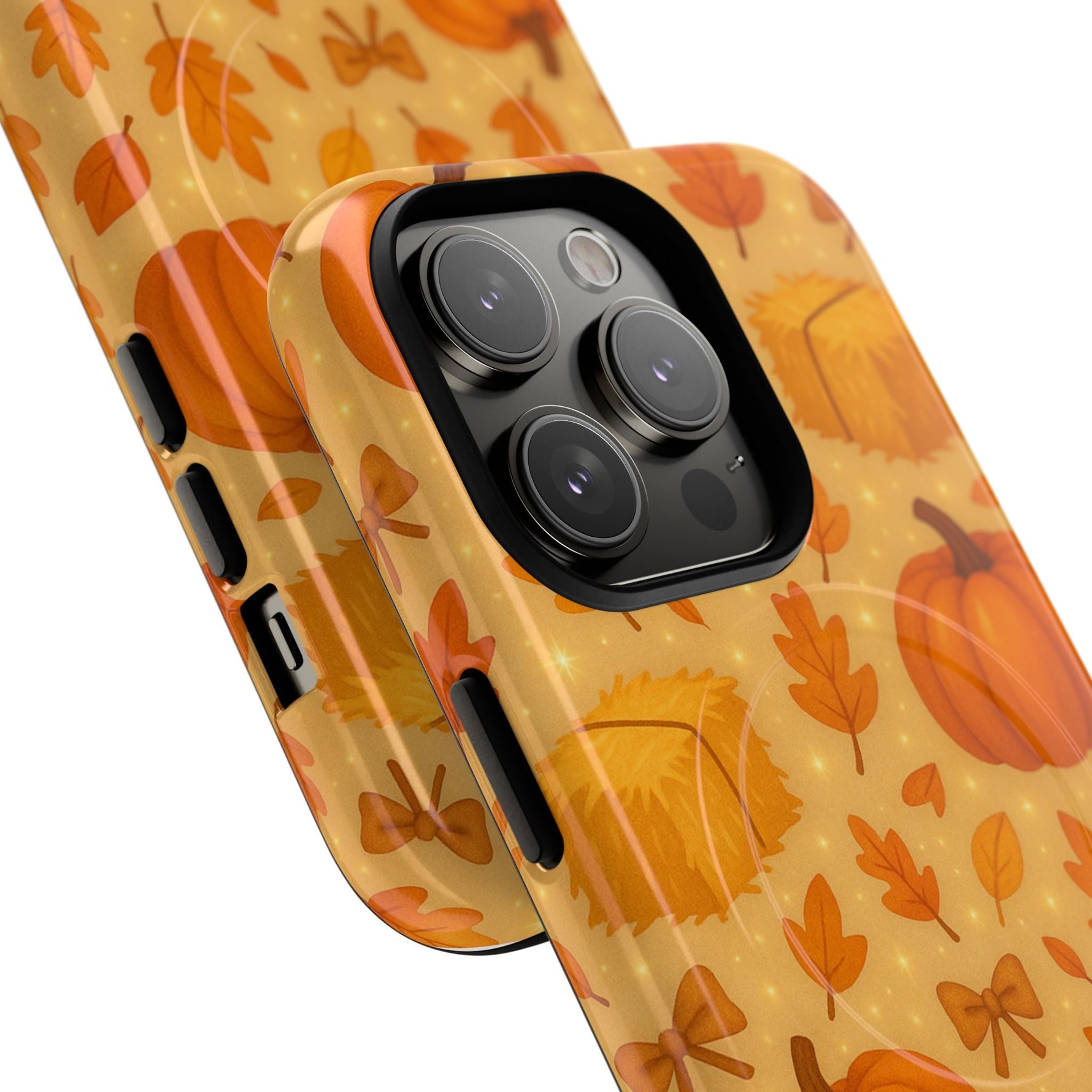 Autumn Harvest iPhone Case — Pumpkin & Haystack Fall with MagSafe  Shamo's