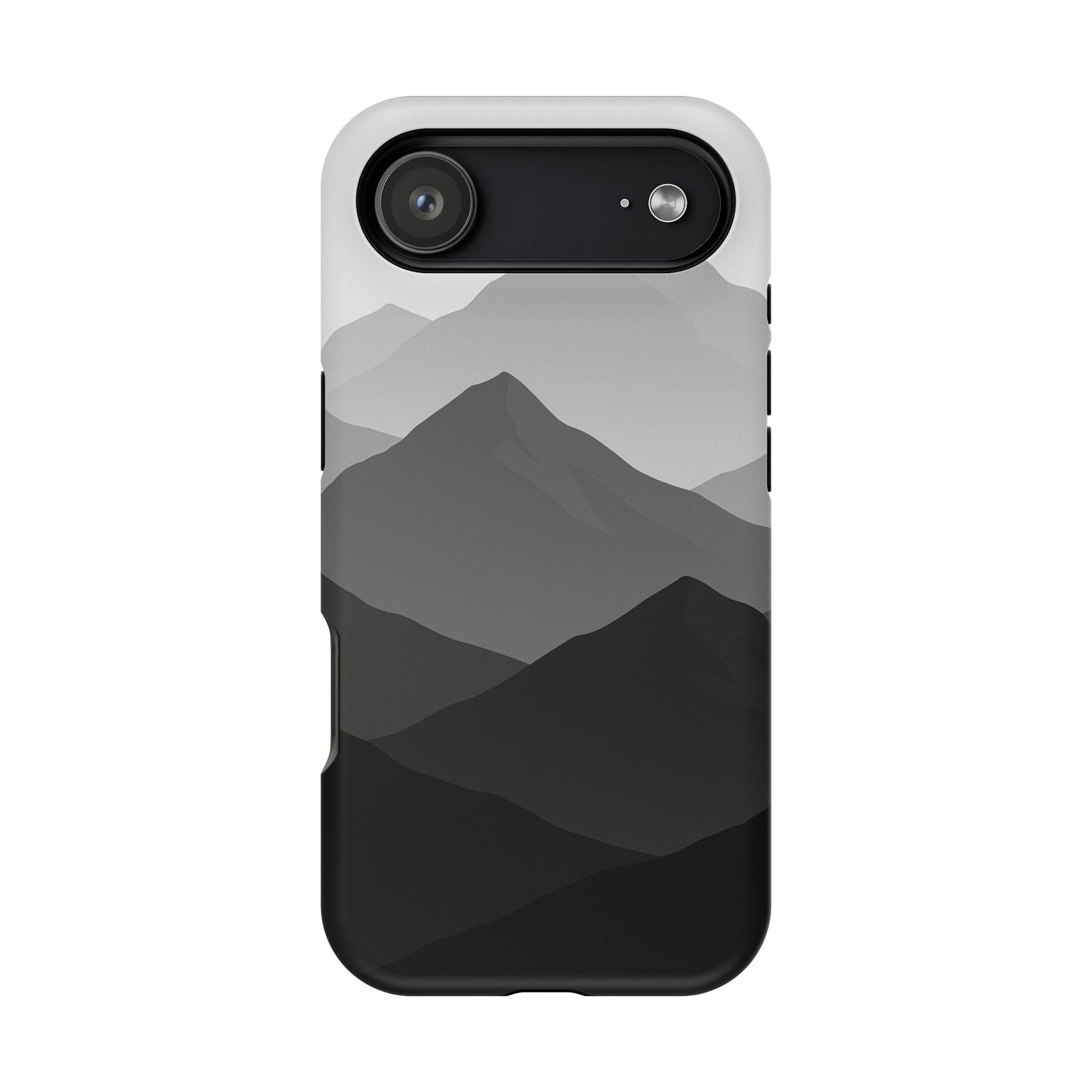 Monochrome Mountain Design iPhone Case | MagSafe  Shamo's iPhone 17 Air / Matte
