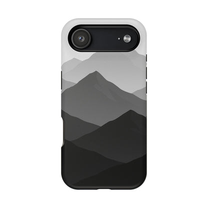 Monochrome Mountain Design iPhone Case | MagSafe  Shamo's iPhone 17 Air / Matte