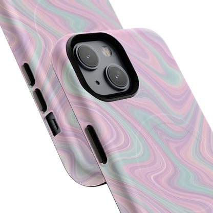 Colorful Marble Pastel Swirl iPhone Case | MagSafe