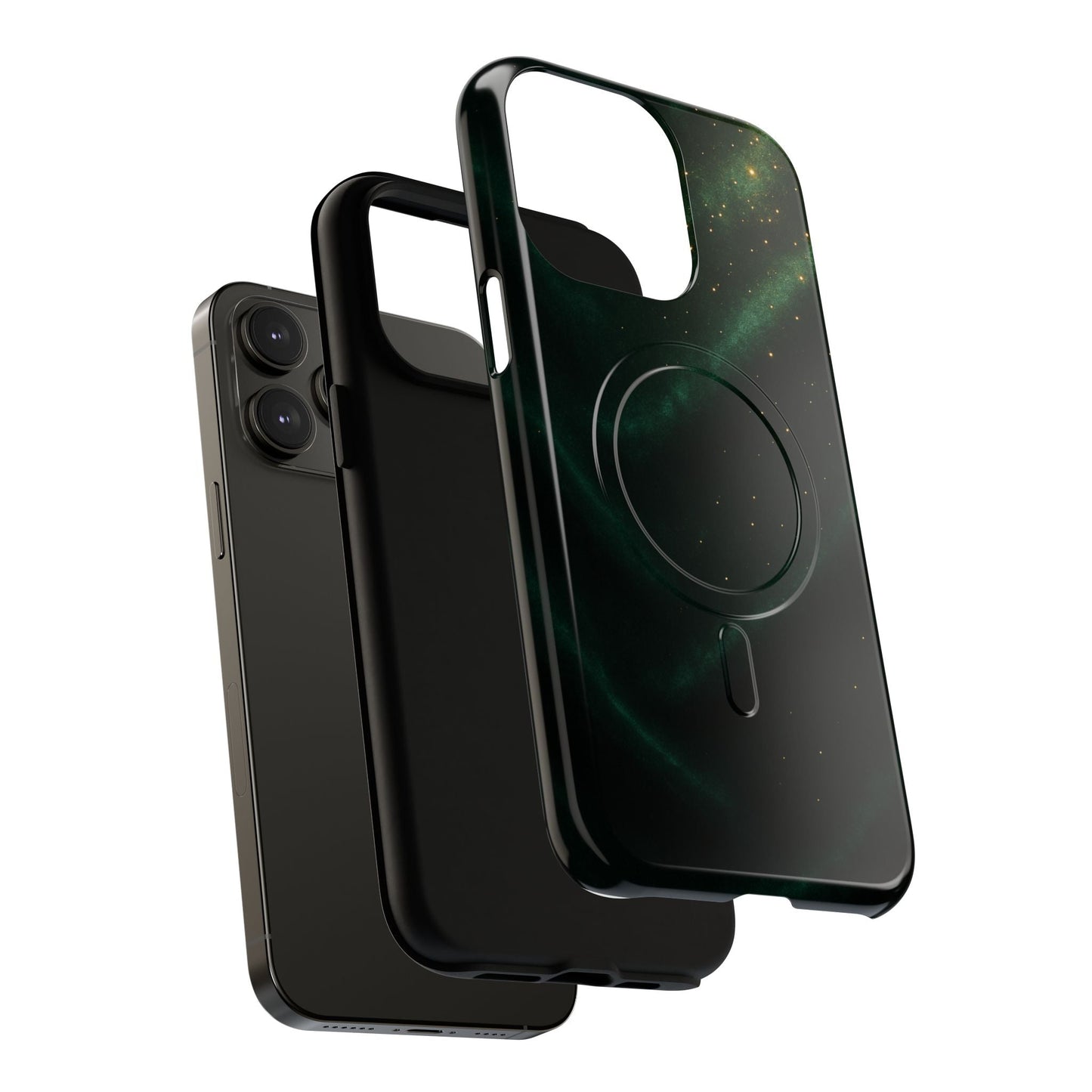 Luxury Series Emerald Galaxy iPhone Case with MagSafe