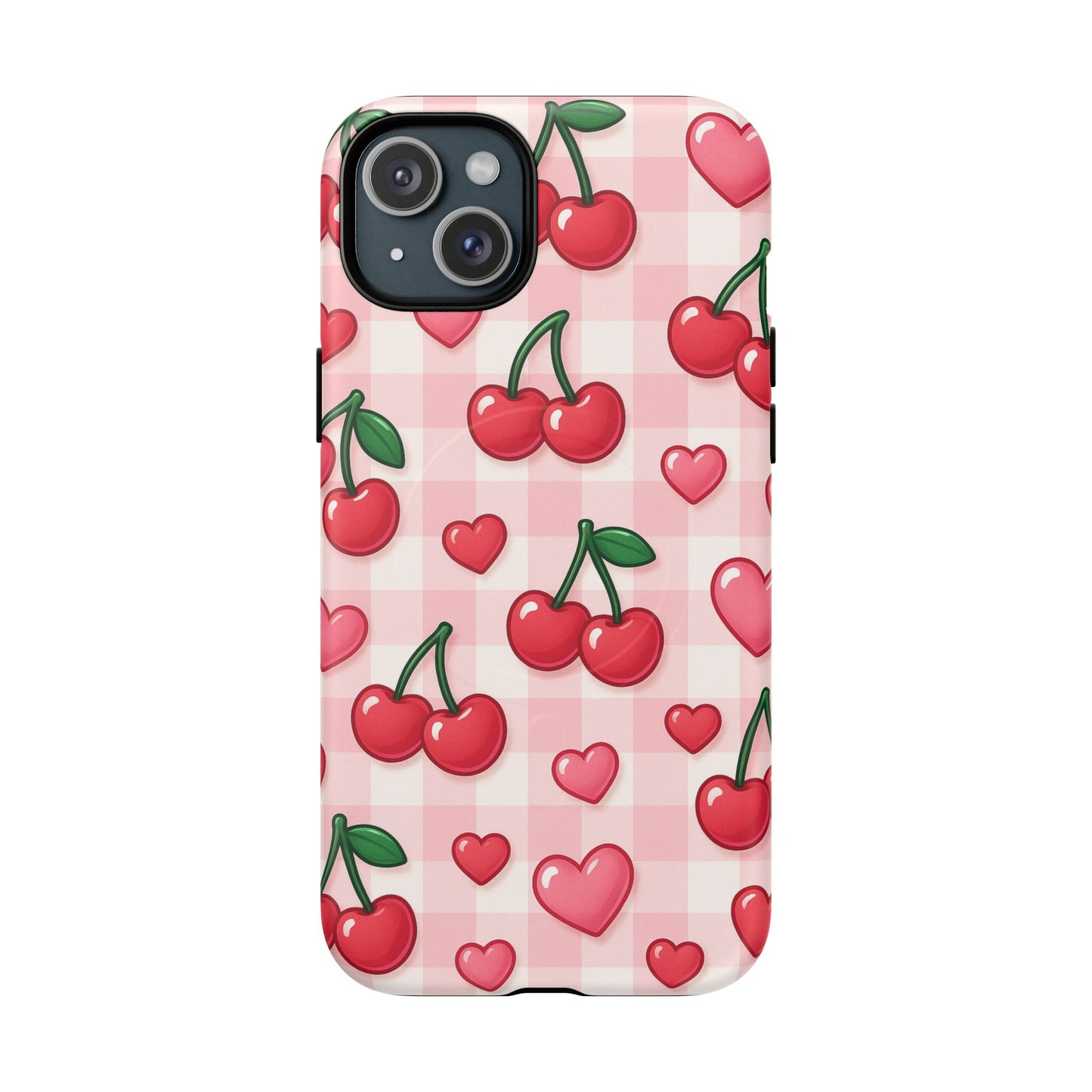 Y2K Cherries & Hearts iPhone Case | MagSafe