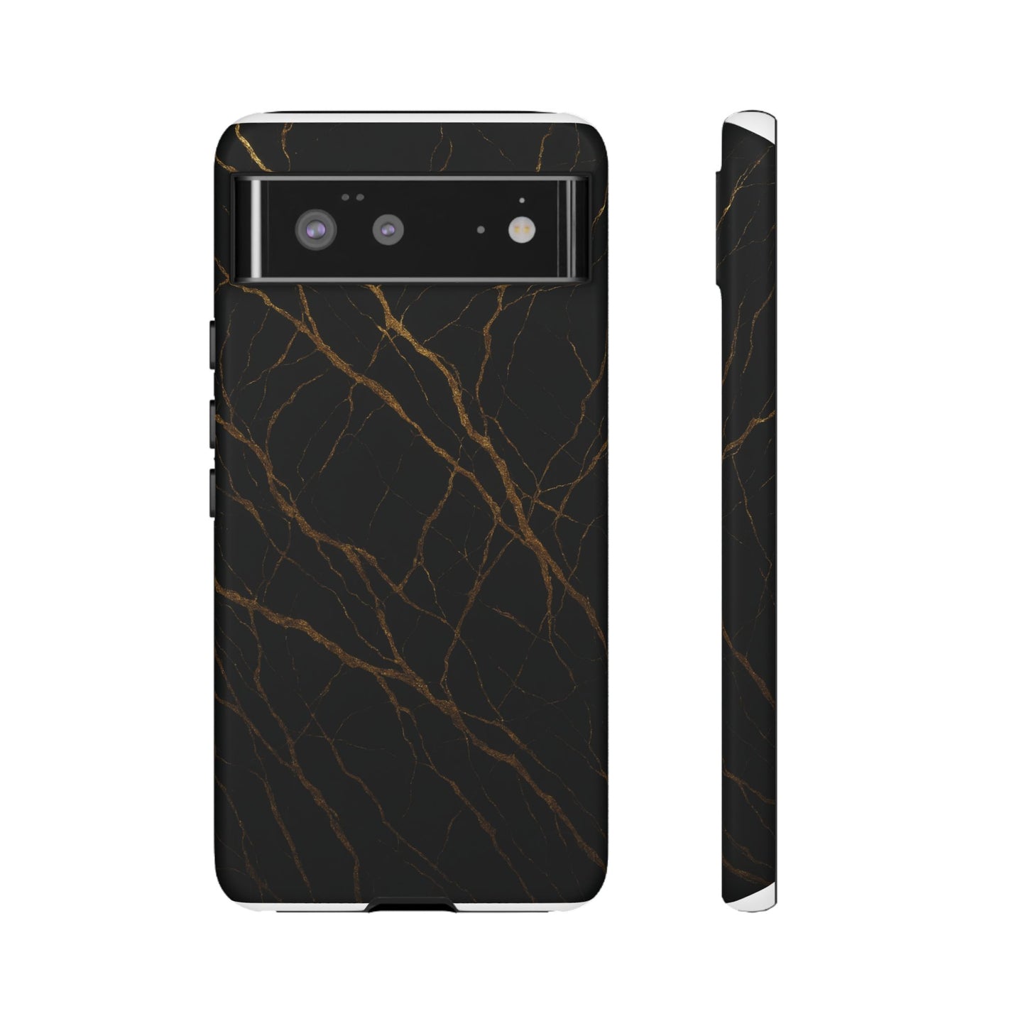 Black Marble Tough iPhone Case - Shamo's
