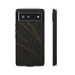 Black Marble Tough iPhone Case - Shamo's
