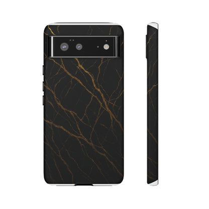 Black Marble Tough iPhone Case - Shamo's