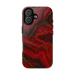 Red Marble iPhone Case with MagSafe - Shamo's