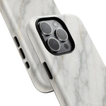 Classic White Marble iPhone Case with MagSafe - Shamo's