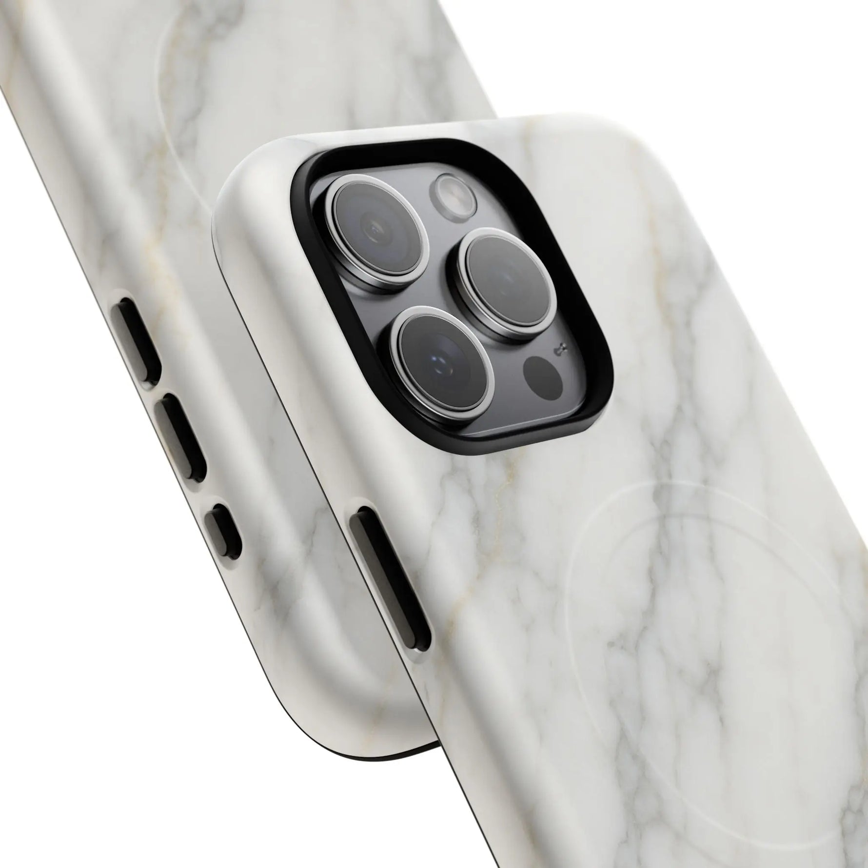 Classic White Marble iPhone Case with MagSafe - Shamo's