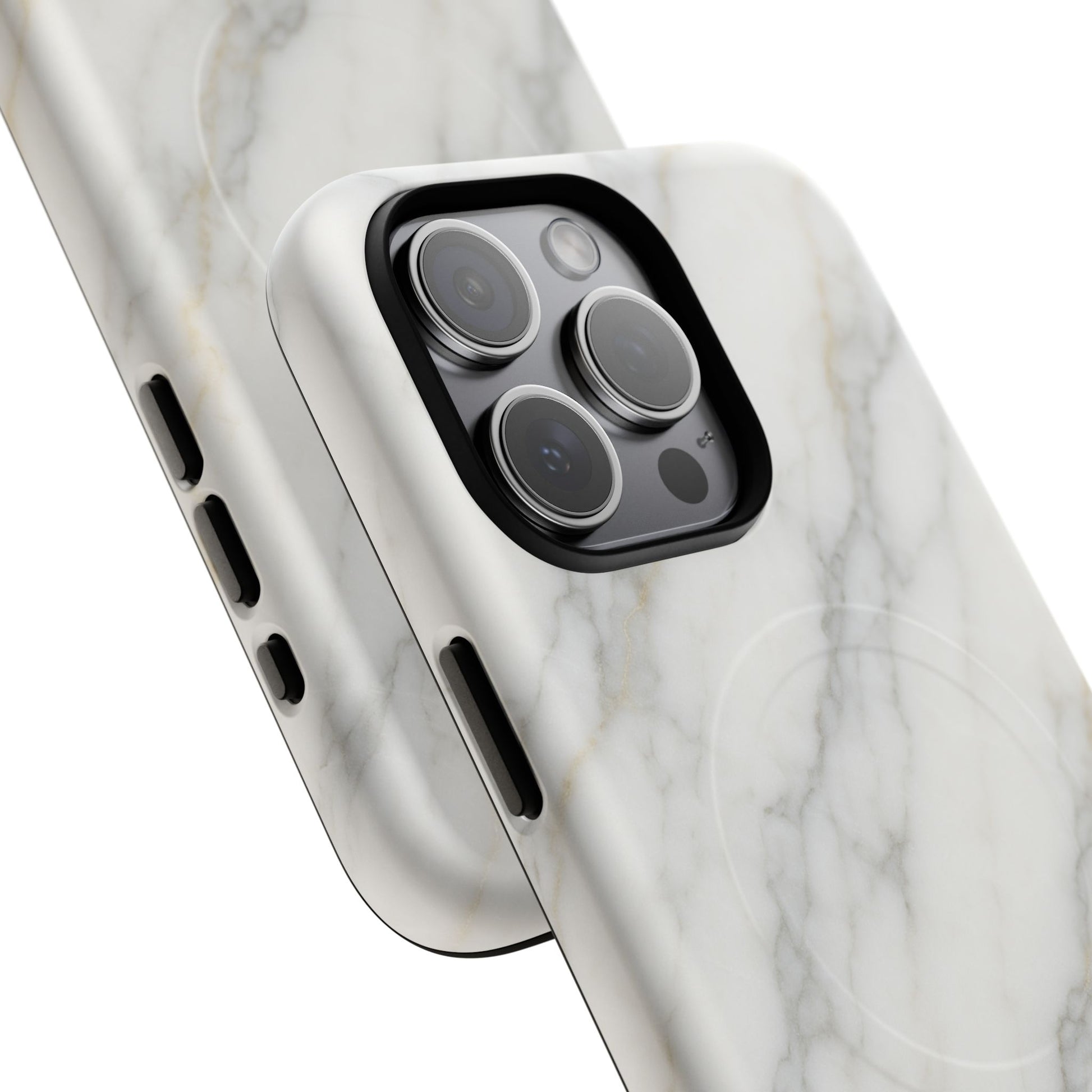 Classic White Marble iPhone Case with MagSafe - Shamo's