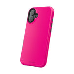 Neon Pink MagSafe Compatible Impact-Resistant Phone Case Hot Pink