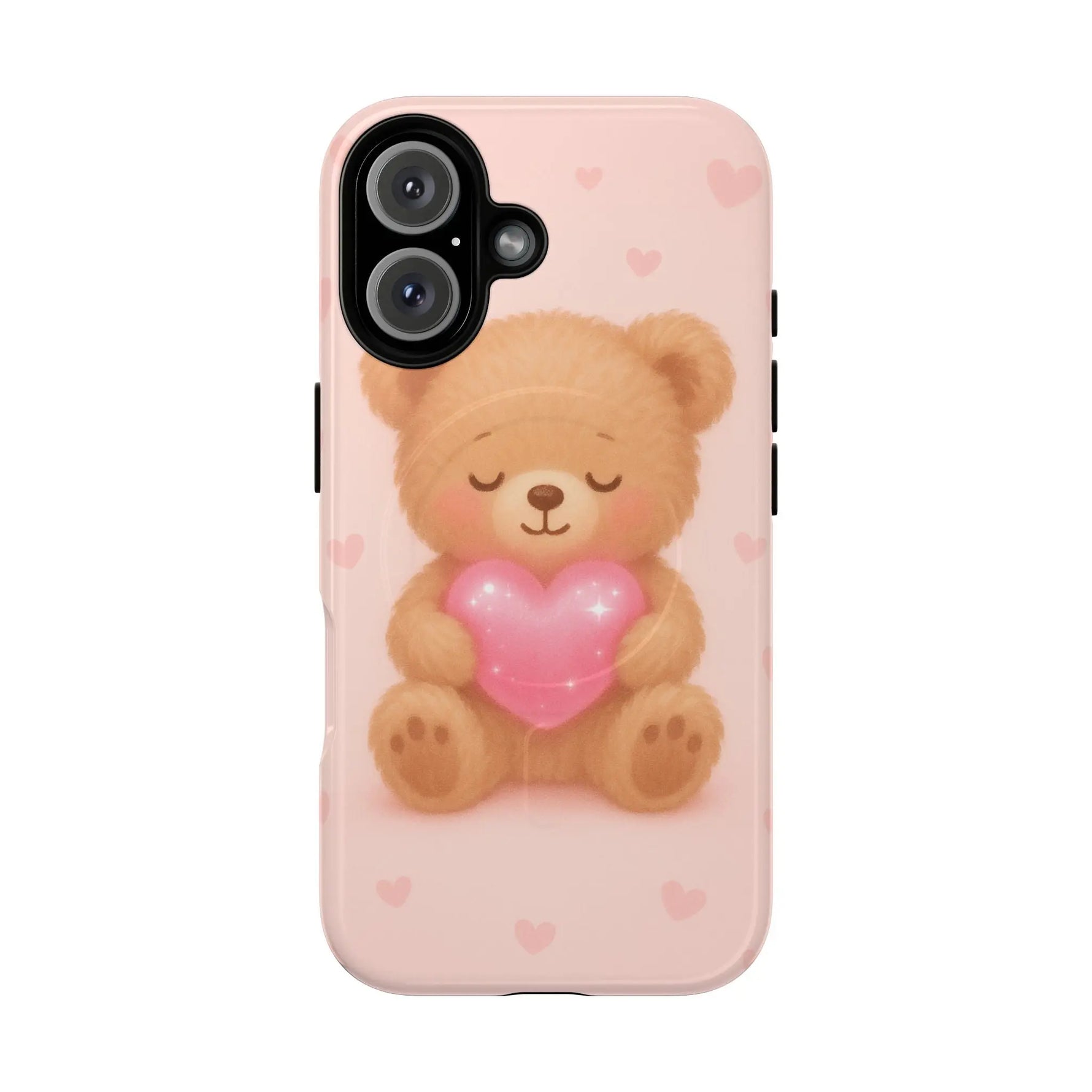 Heart Hug Teddy Bear iPhone Case – with MagSafe - Shamo's