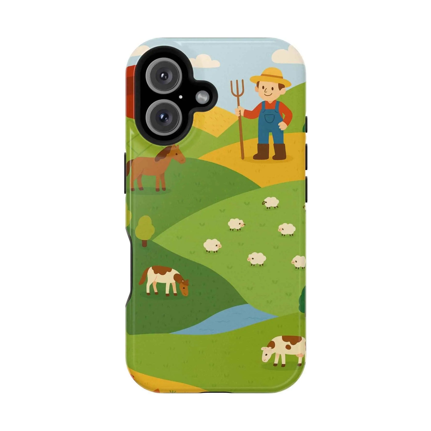 Farm-Themed Impact-Resistant MagSafe Phone Case