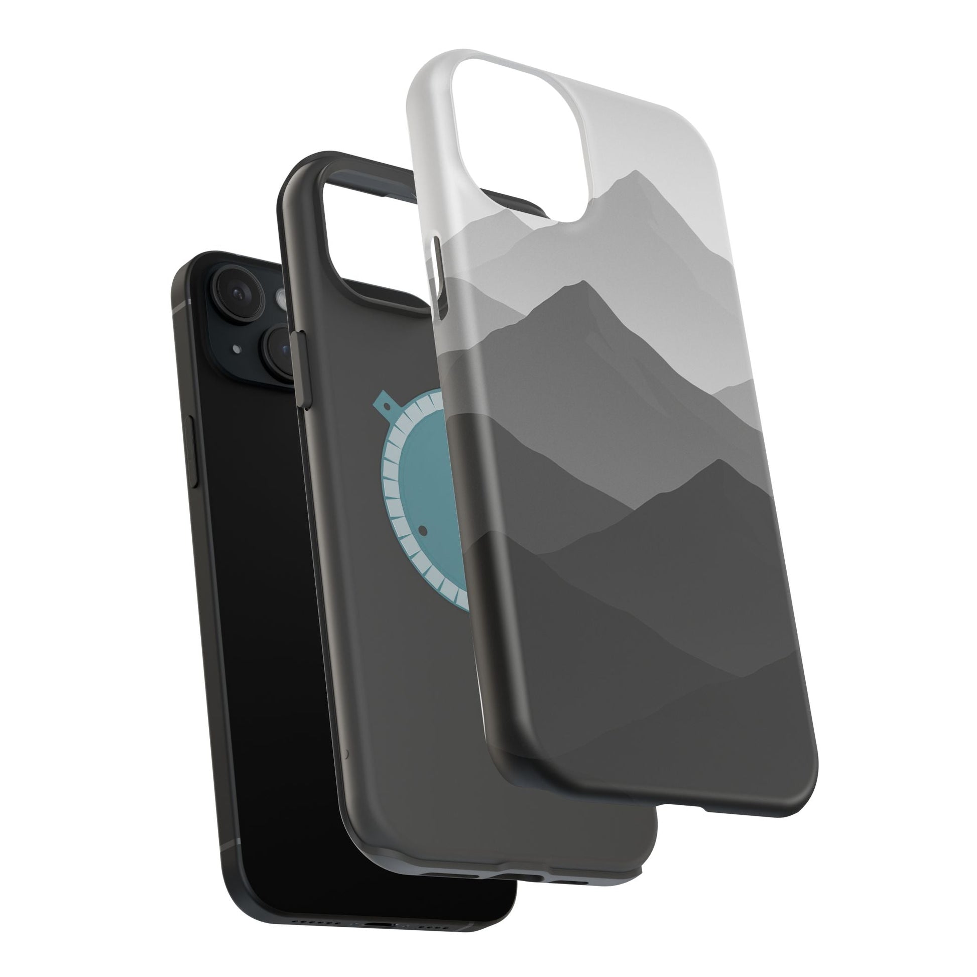 Monochrome Mountain Design iPhone Case | MagSafe  Shamo's