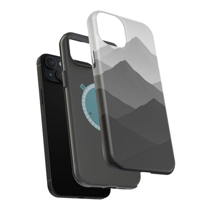 Monochrome Mountain Design iPhone Case | MagSafe  Shamo's