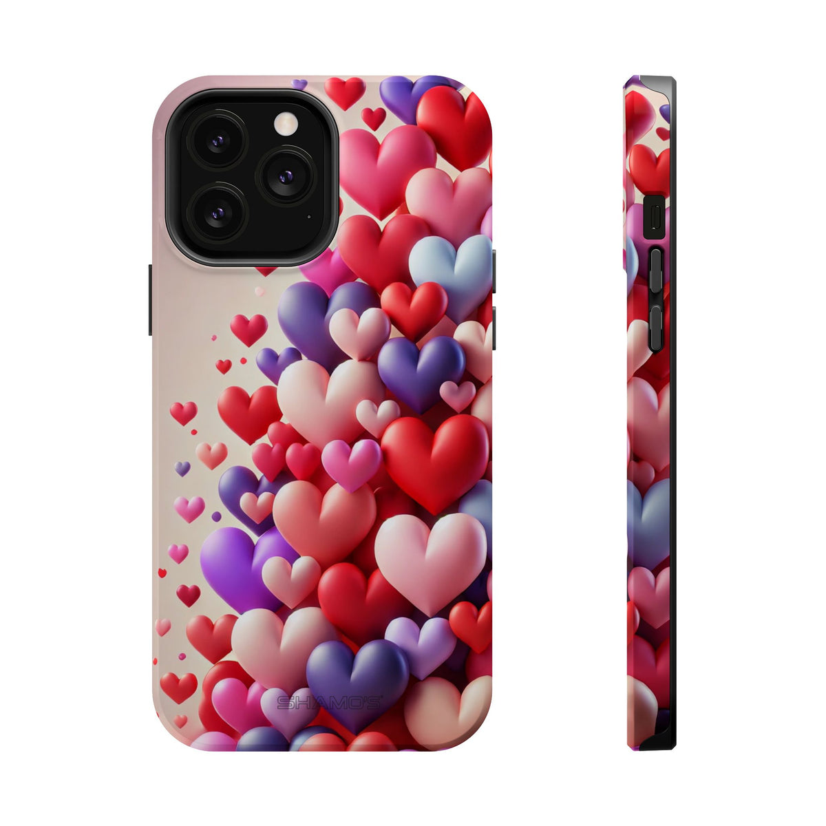 Love Hearts MagSafe iPhone Case — Magnetic, Impact-Resistant