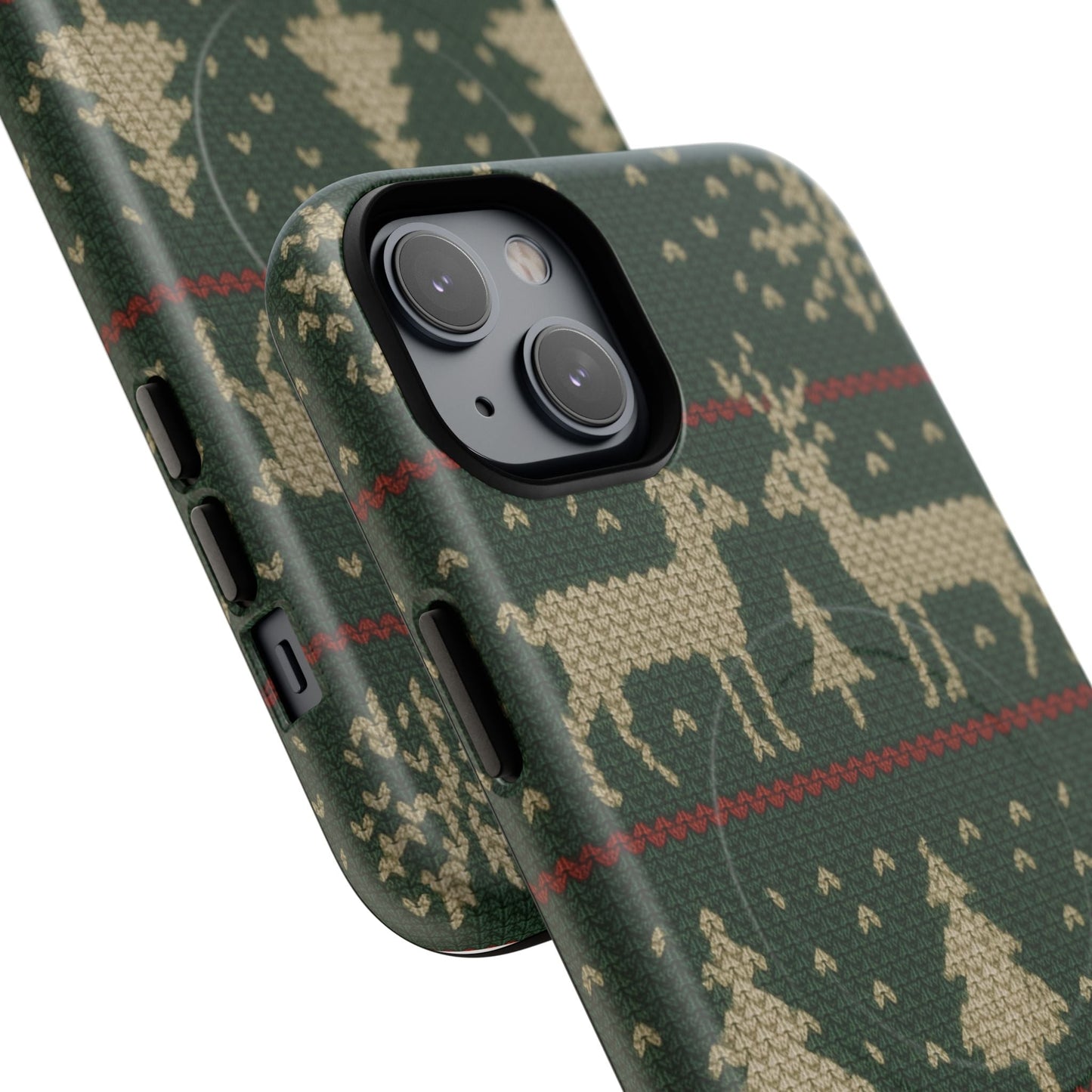Holiday Knit Reindeer MagSafe Tough iPhone Case