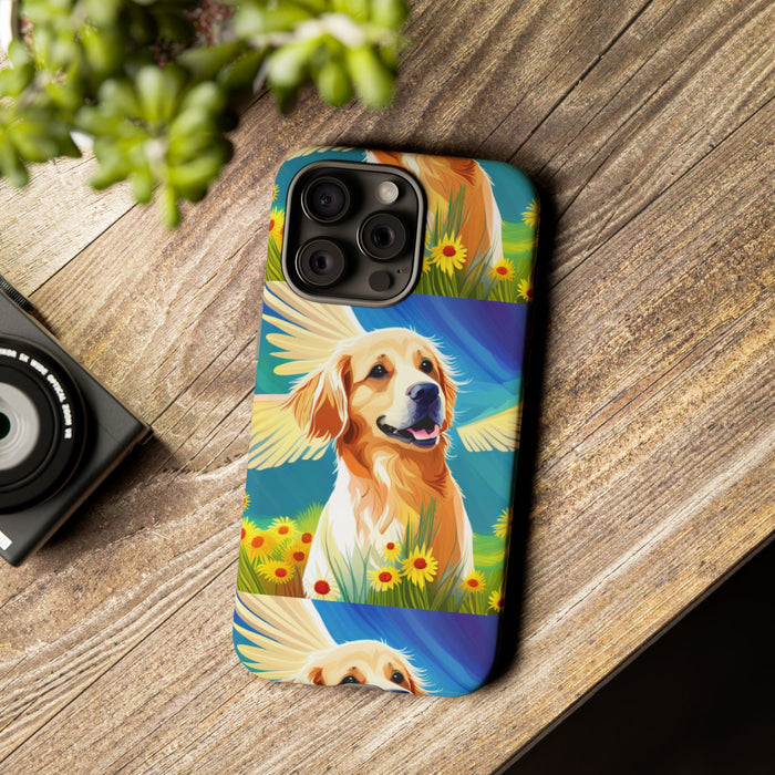 Tough Cases Golden Retriever with Wings Phone case