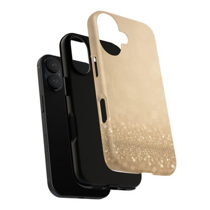 Gold Glitter Holiday iPhone Case — MagSafe-Compatible Design