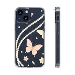 Butterfly Pearl Impact-Resistant Clear iPhone Case - iPhone 13 Mini / Without gift packaging - Shamo's