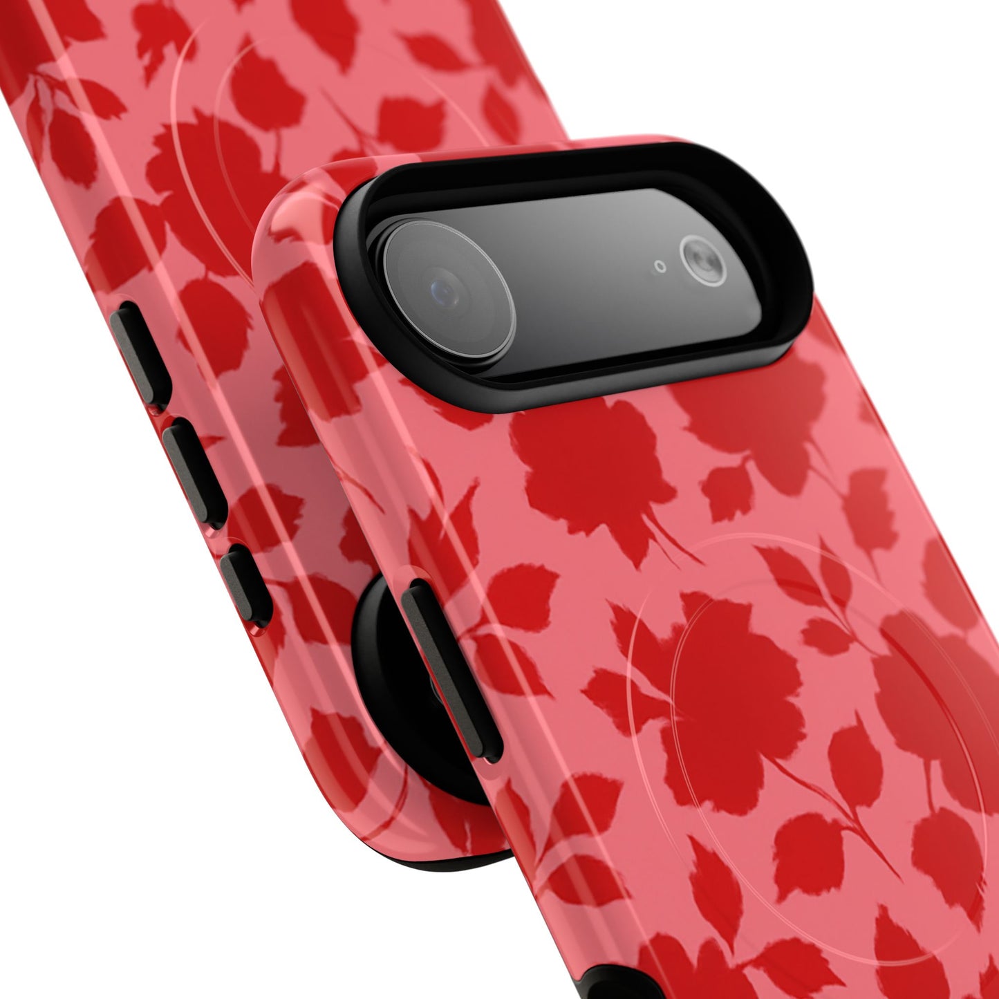 Red Floral Love iPhone Case (MagSafe compatible)