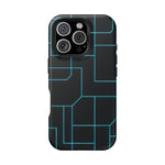 Neon Grid Magnetic Impact-Resistant iPhone Case | MagSafe compatible  Shamo's iPhone 16 Pro / Matte