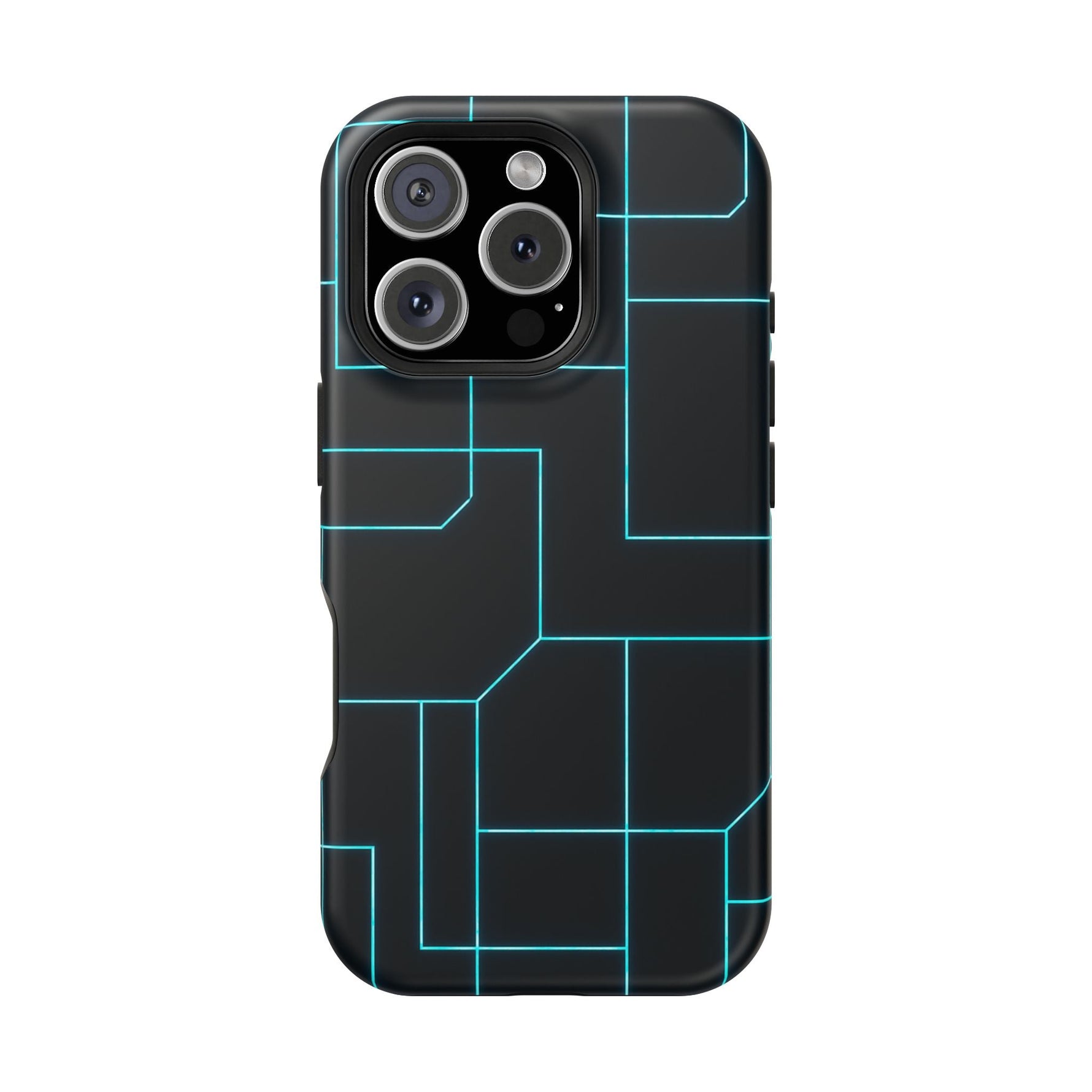 Neon Grid Magnetic Impact-Resistant iPhone Case | MagSafe compatible  Shamo's iPhone 16 Pro / Matte