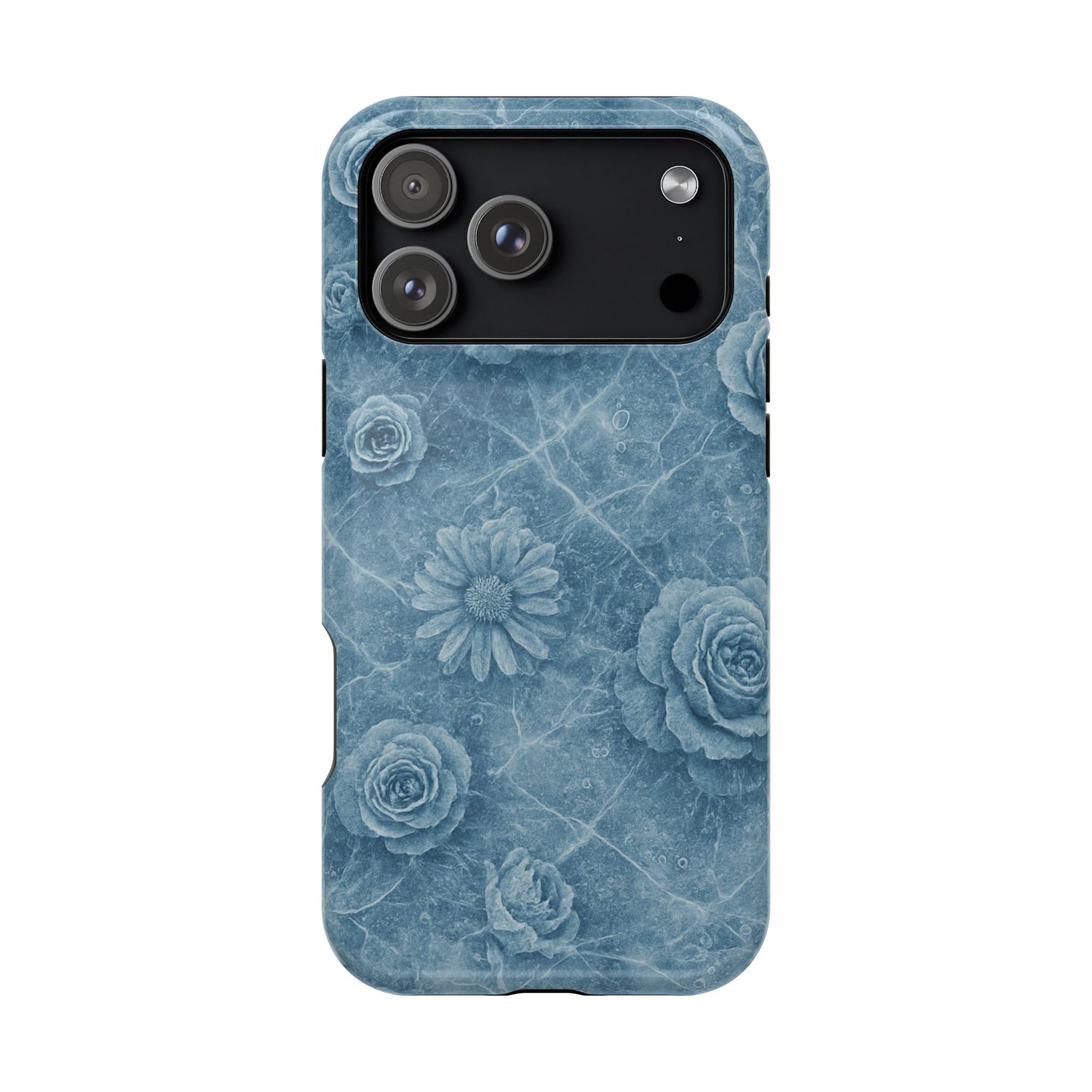 Frozen Flower Impact-Resistant iPhone Case — MagSafe Compatible  Shamo's iPhone 17 Pro Max / Glossy