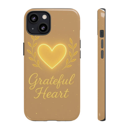 Grateful Heart iPhone Case — Warm Neon Heart - Shamo's