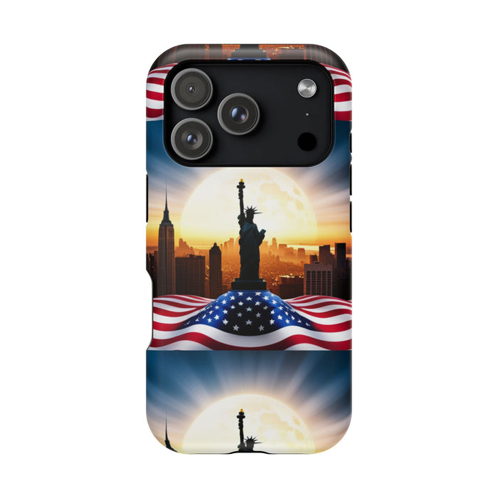 MagSafe American Flag Tough Phone Case: Show Your Patriotism in Style