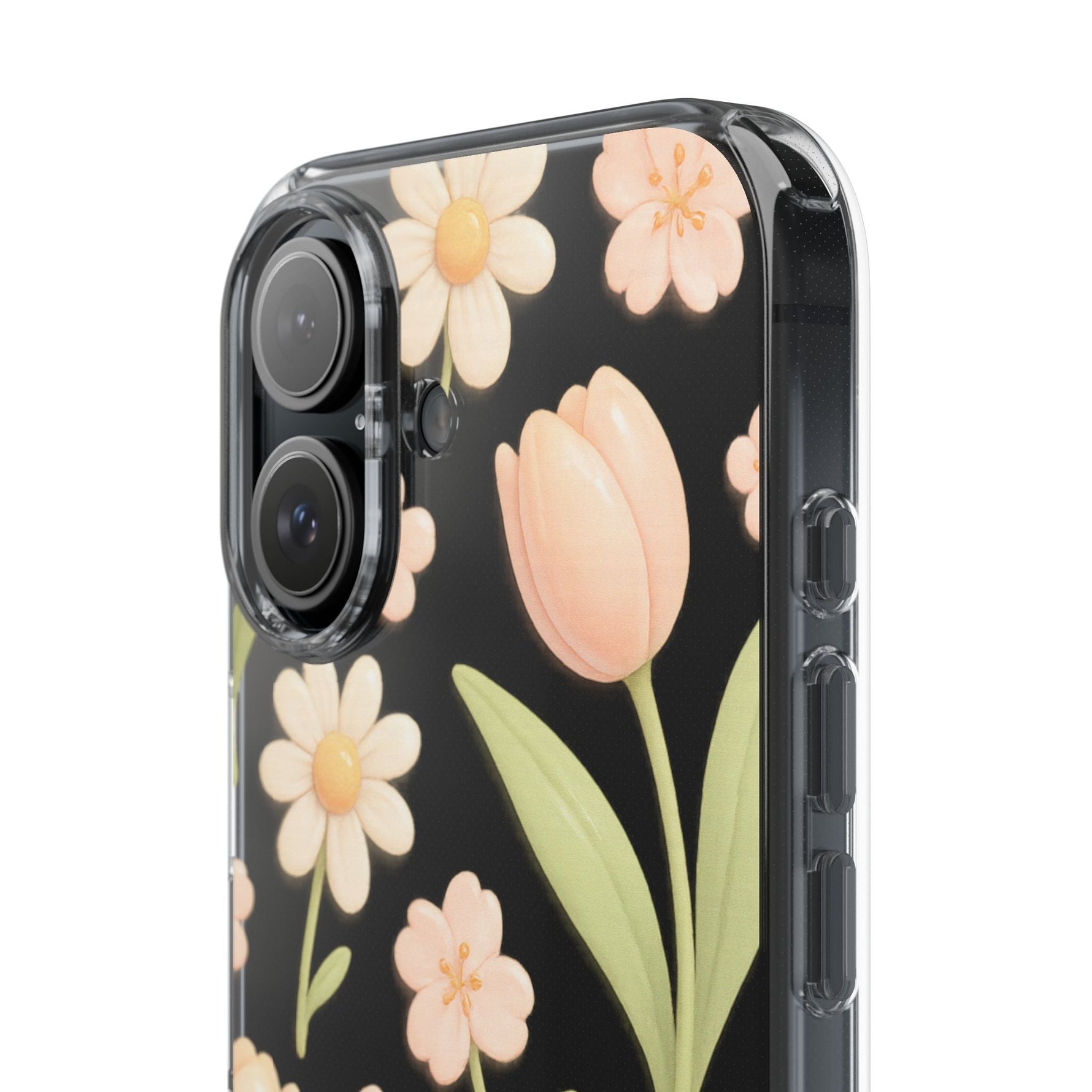Floral Impact-Resistant Clear iPhone Case  Shamo's