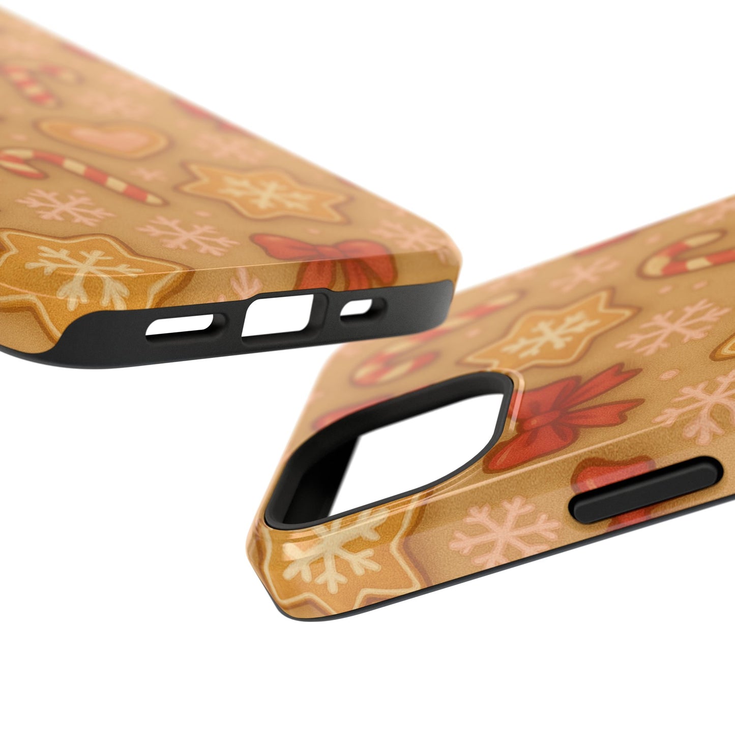 Candy Cane & Gingerbread Holiday iPhone Case — Impact-Resistant