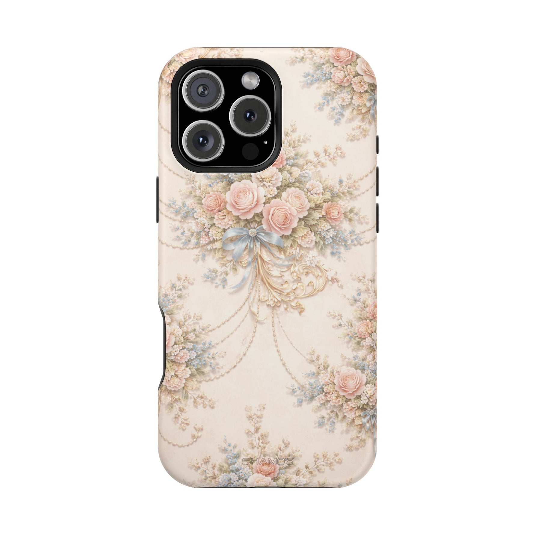 Floral Vintage Rose Phone Case, MagSafe Impact-Resistant - iPhone 16 Pro Max / Matte - Shamo's