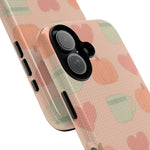 Autumn Cozy iPhone Case – Pumpkin, Heart & Coffee Cup Pattern  Shamo's